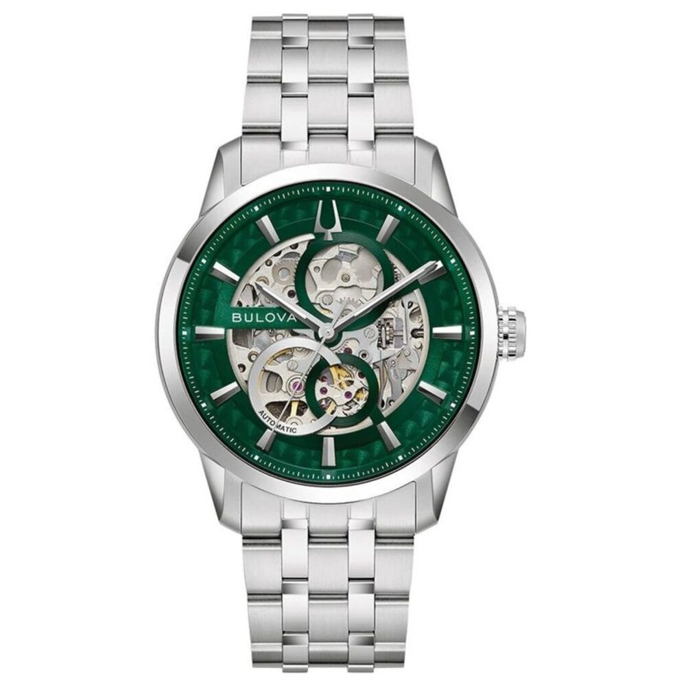 Bulova Men's Sutton Green Dial Watch - 96A329